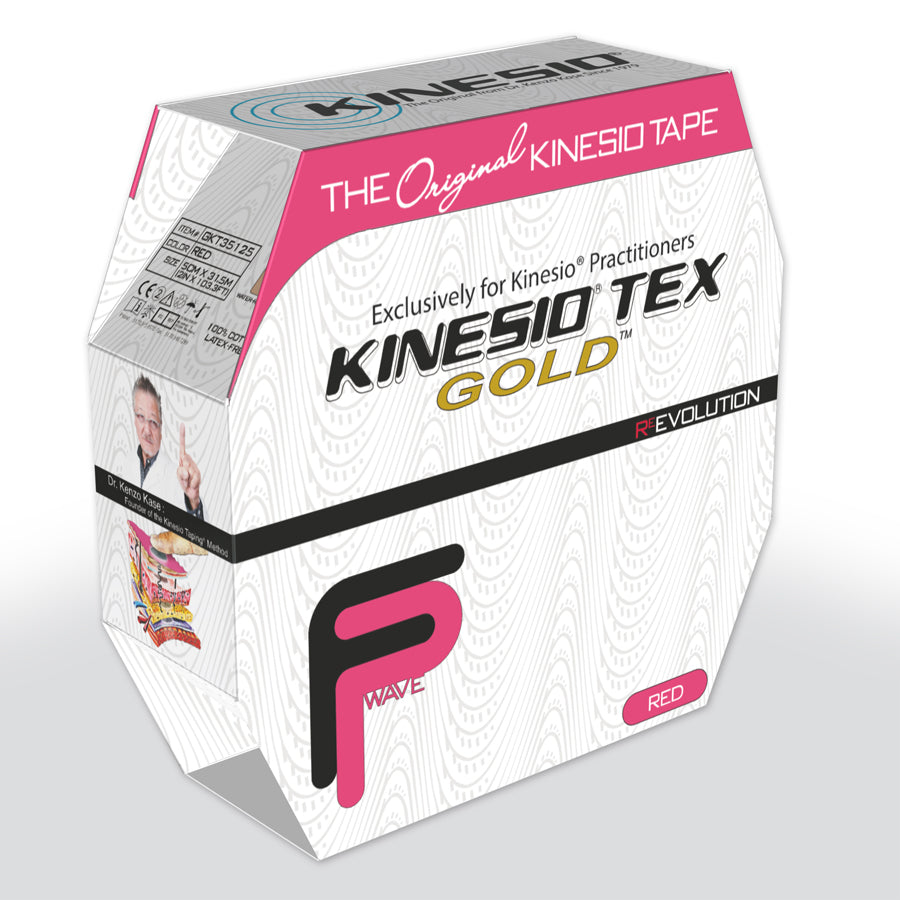 Kinesiotape Kinesio Tex Gold FP 31,5 meter rosa for idrettsskader og muskelstøtte