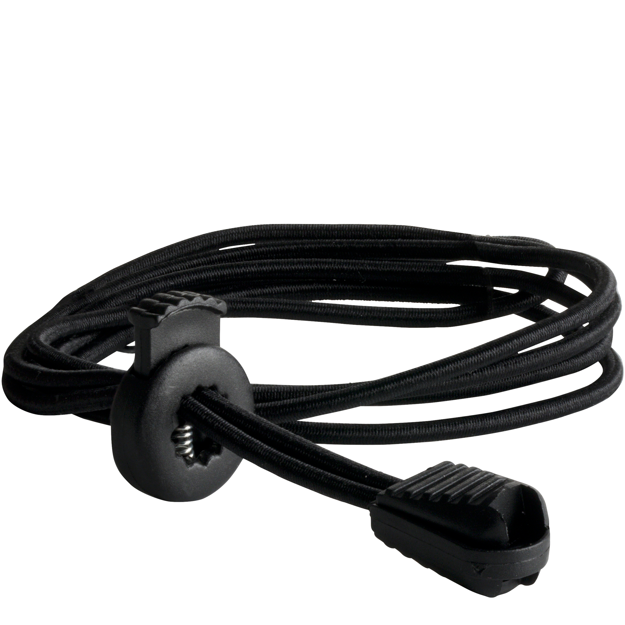 Elastiske skolisser med lås, svarte, 3-pakning