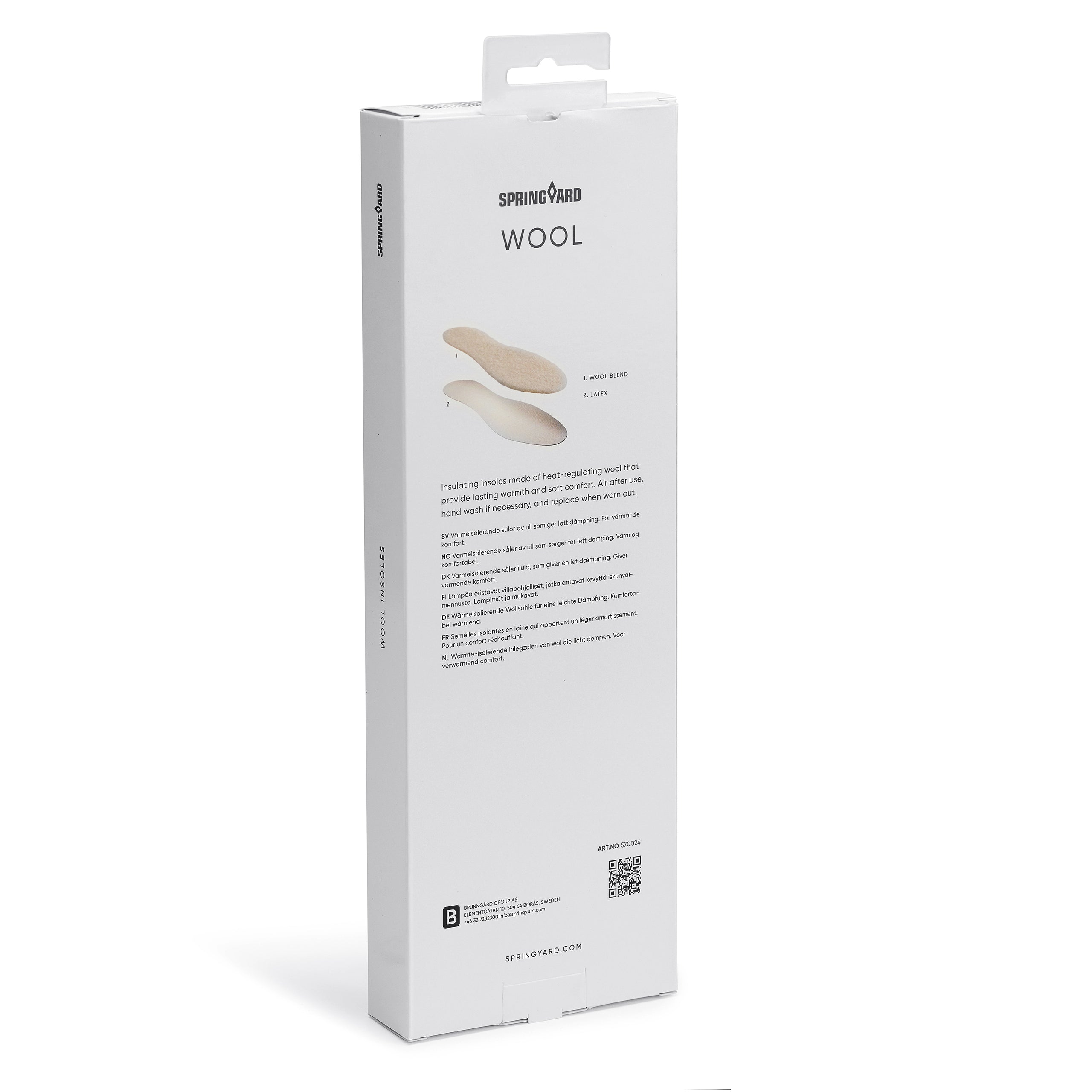 Varmeregulerende ullsåler 3-pakning