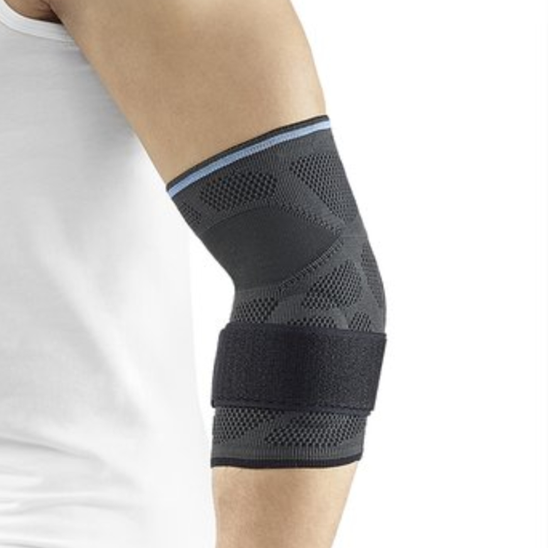 Dynamics Plus albuebeskytter med dobbeltsidig avlastning for tennisarm, golfarm og musearm