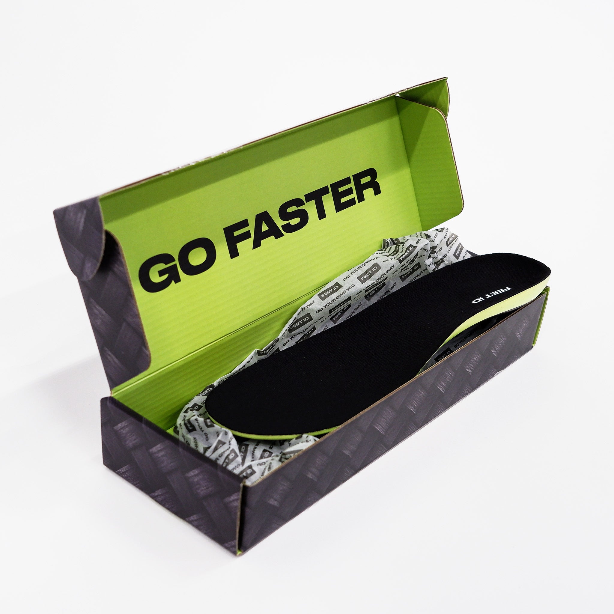 Karbonfiberinnleggssåle Feet iD for stortåartrose, hallux rigidus og hallux valgus