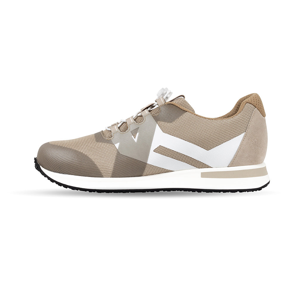 Eikon ortopediske herresko for stabilitet og komfort i beige/hvit (størrelse 39)