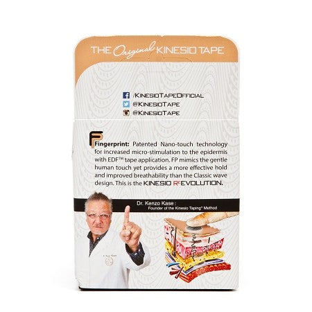 Kinesio-tape Kinesio Tex Gold FP 5 meter svart for idrettsskader og muskelstøtte