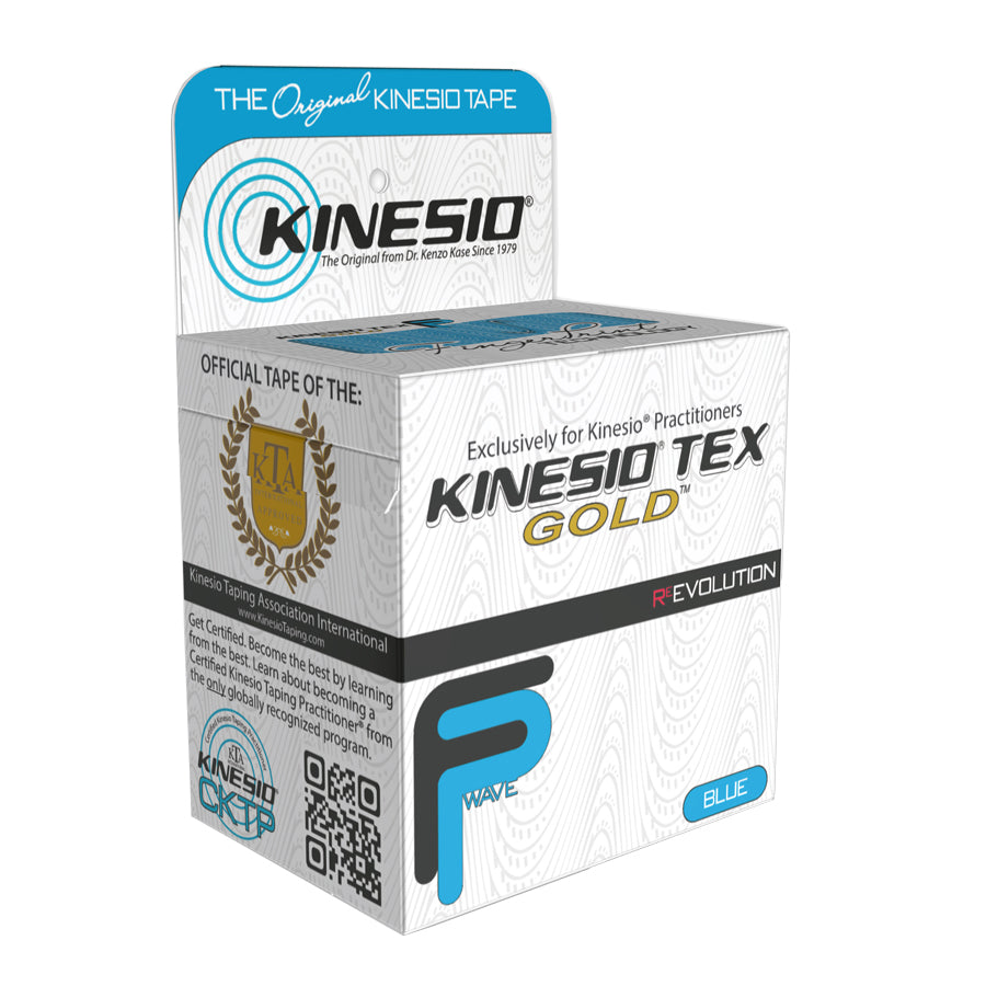 Kinesio-tape Kinesio Tex Gold FP 5 meter blå for idrettsskader og muskelstøtte