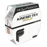 Kinesiotape Kinesio Tex Gold FP 31,5 meter svart for idrettsskader og muskelstøtte