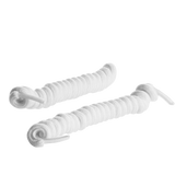 Elastiske spiralskoliser hvite 3-pakning