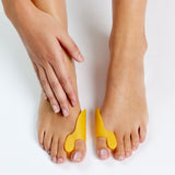 3-i-1 hallux valgus-beskyttelse med tåspreder og gelpute