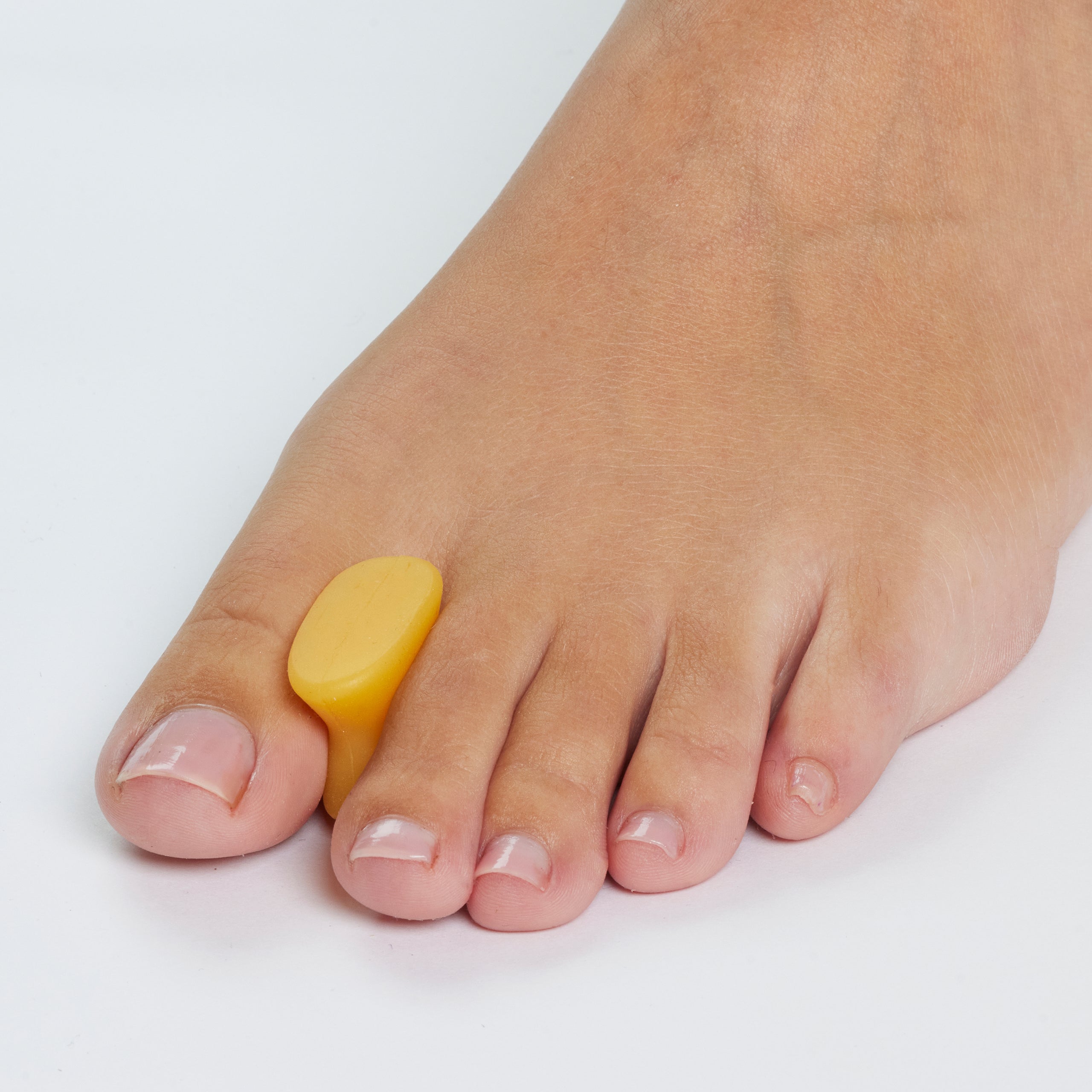 Tåspreder i gel for hallux valgus og tettliggende tær