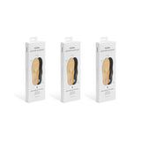 Innersåle i skinn med støtte for fotbue og forfot, 3-pakning