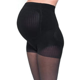 Støttetights for gravide, svart, for redusert hevelse og fastere ben