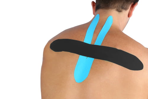Kinesiotape blå med høy strekkbarhet