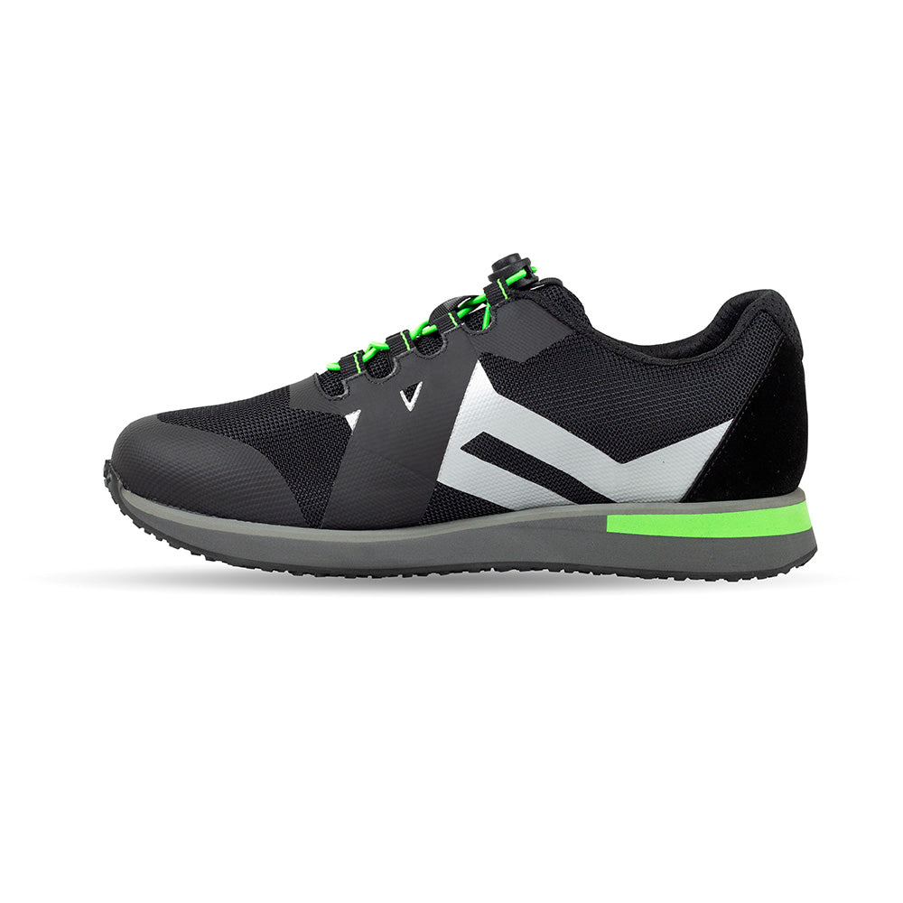 Eikon ortopediske herresko for stabilitet og komfort i svart/grønt