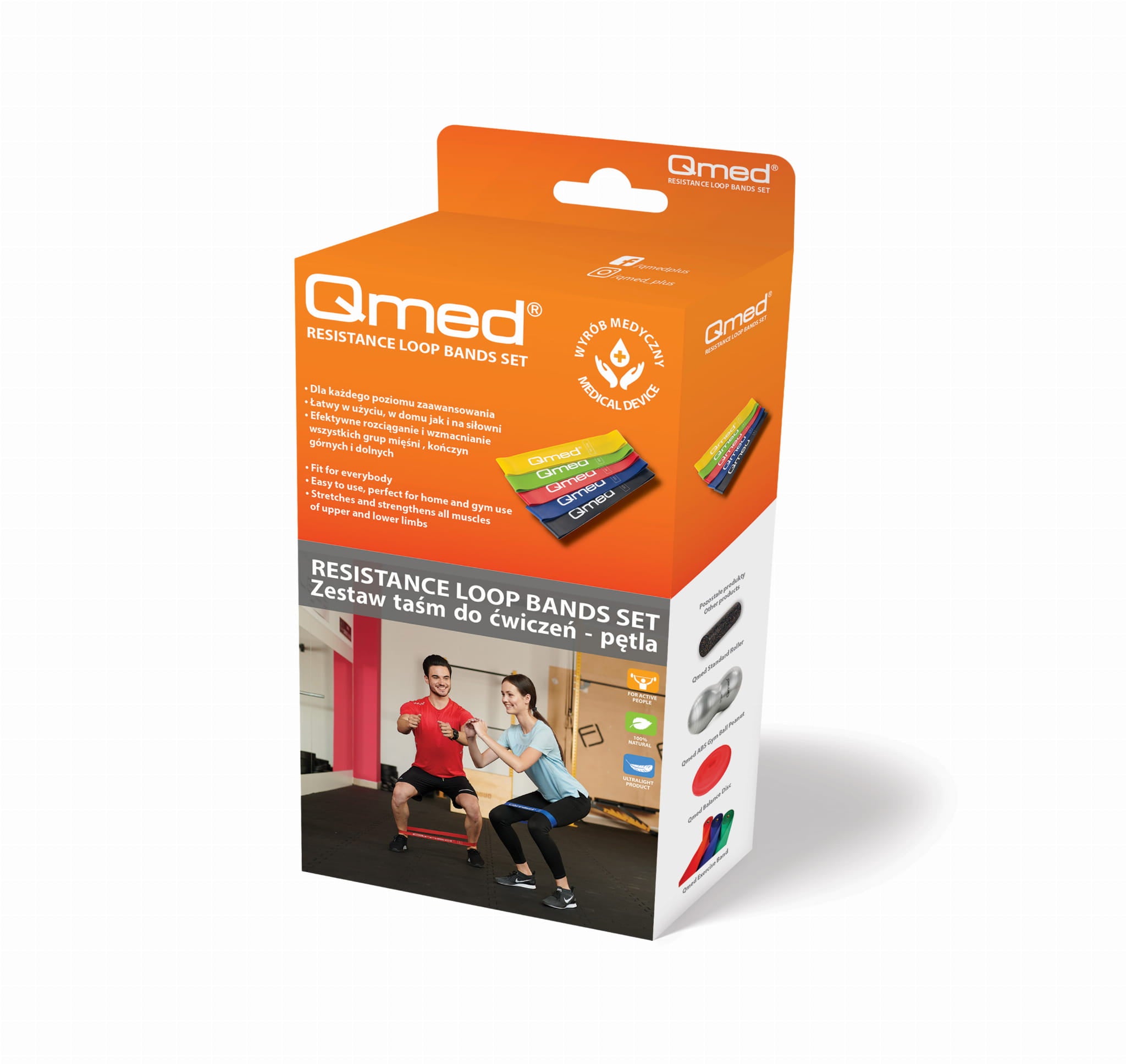 5-pakning med treningsstrikker med ulik motstand