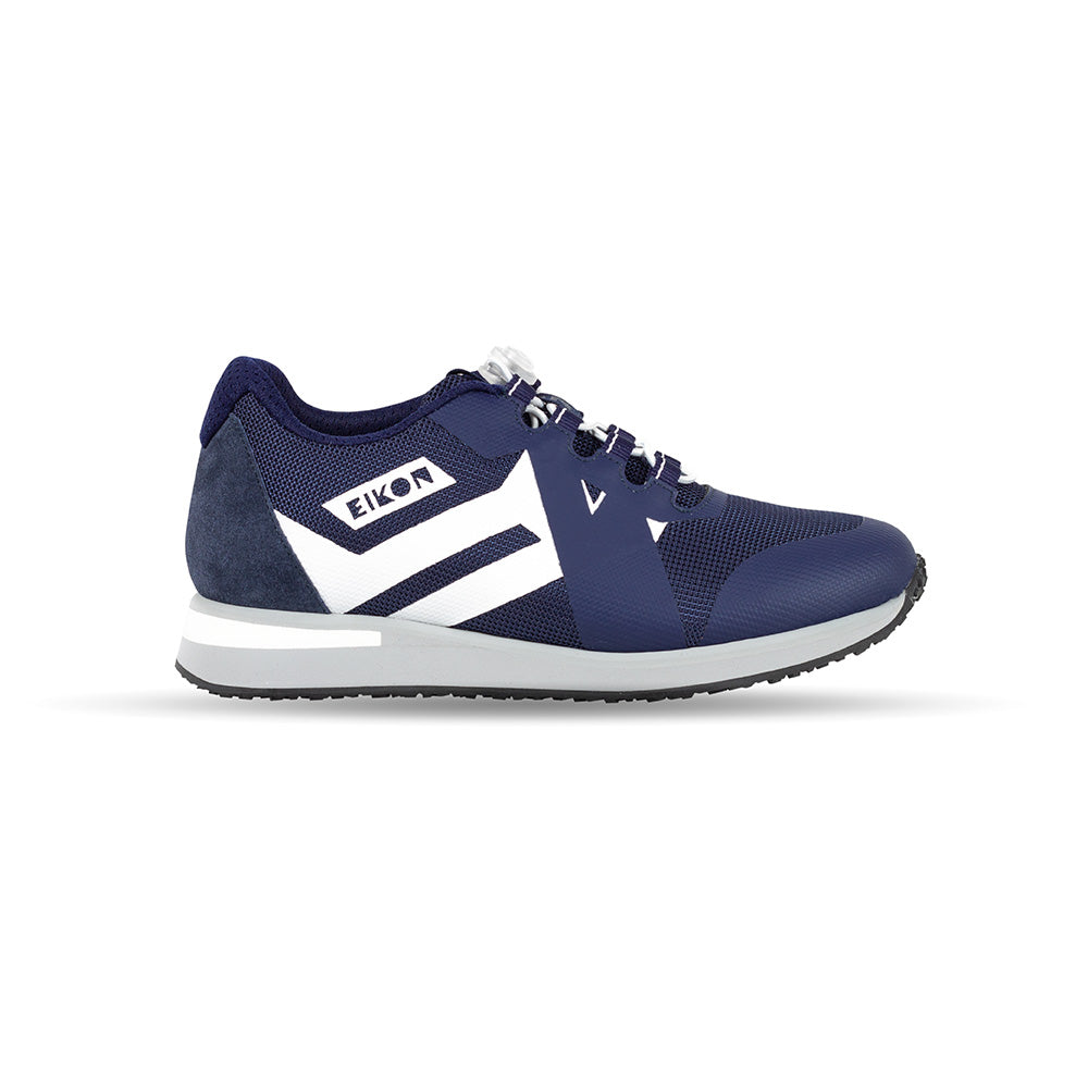 Eikon ortopediske damesko for stabilitet og komfort i blått/hvitt