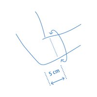 Albuestøtte Dynamics Plus_size-guide