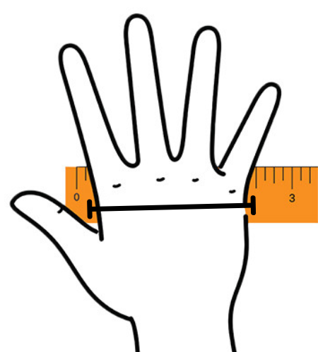 IMAK Artrosehanske_size-guide