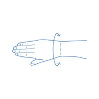 Håndleddstøtte Dynamics _size-guide