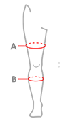 Knestøtte GenuPlus_size-guide