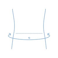Ryggstøtte Flex 23_size-guide