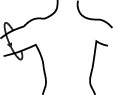 Skulderstøtte Cross _size-guide