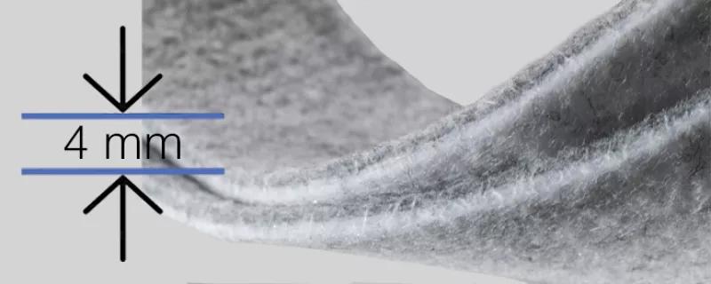 Dobbelt lag med materiale for optimal ytelse Dobbelt lag med materiale for optimal ytelse