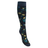 Støttestrømper - gule blomster